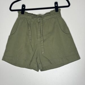 Old Navy Extra High-Waisted Utility Shorts Paperbag Tie Waist Women's Size XS